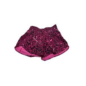 Lululemon Pink Leopard Print Hotty Hot Shorts Size 6